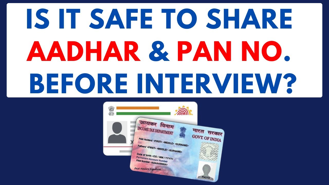 Is It Safe to share PAN card number to companies before Interview?