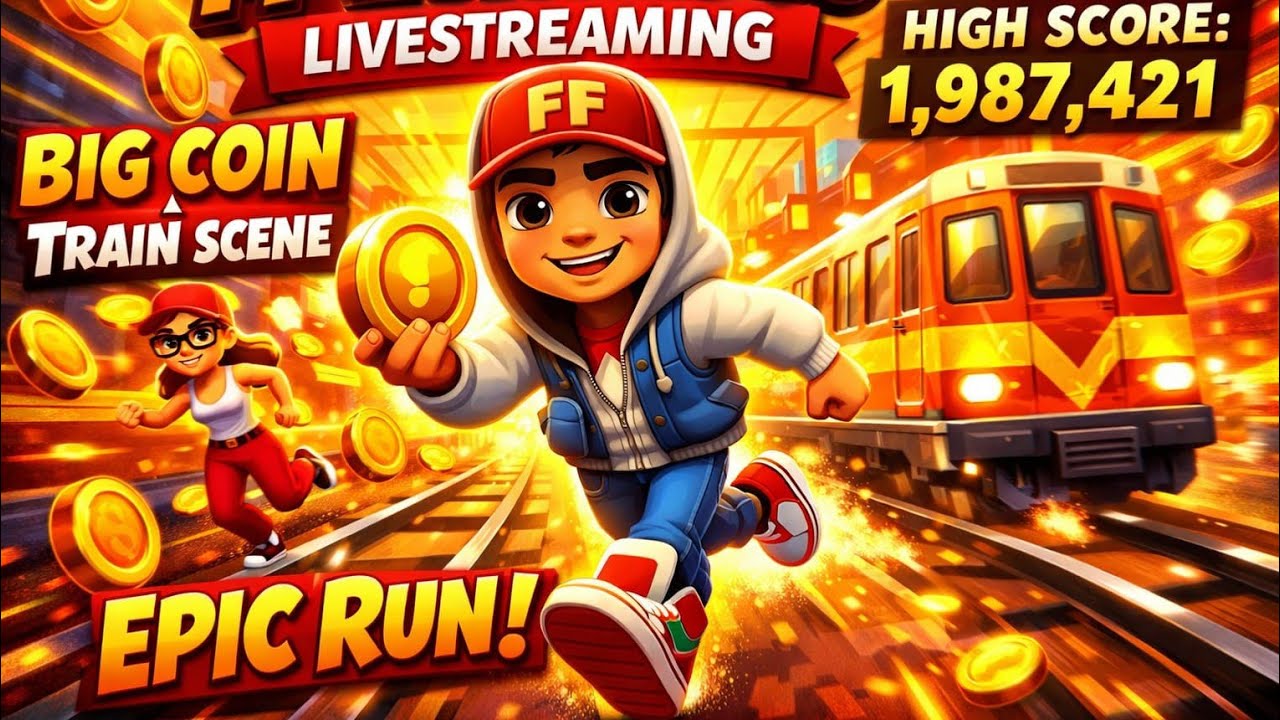 SUBWAY SURF LIVE WITH HIGH SCORE ☺