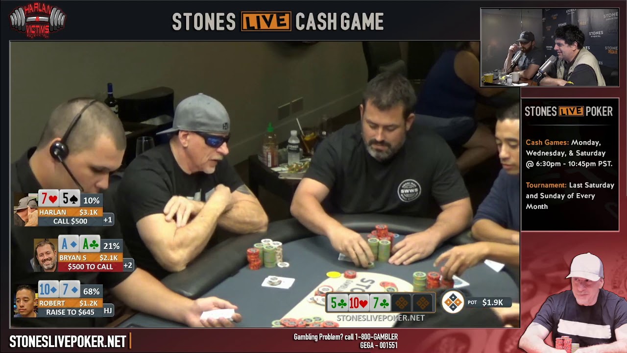 When you raise with AA and the whole casino calls you!  Stones Live Clip ***9-14-19***