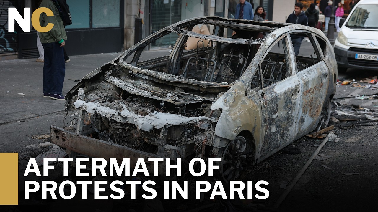 SHOCKING VISUALS: Paris Assesses Street Damage After Weekend Protests in France | News Central| AM1Z
