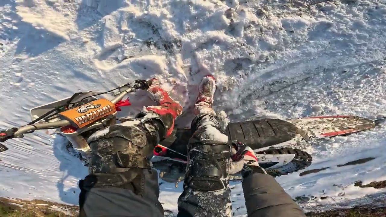 Jazda w zimie!!! Gleby, podjazdy i katowanie kayo!