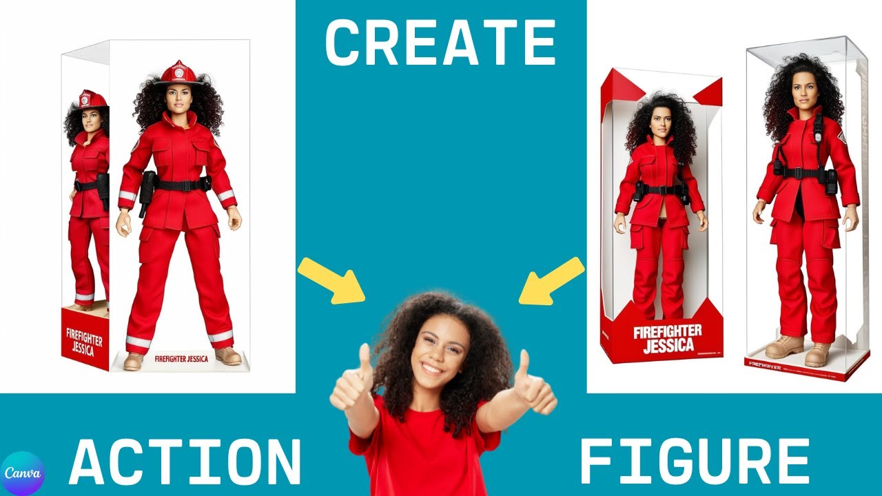 How to Create a Toy Box Action Figure with Real Photos using Canva!