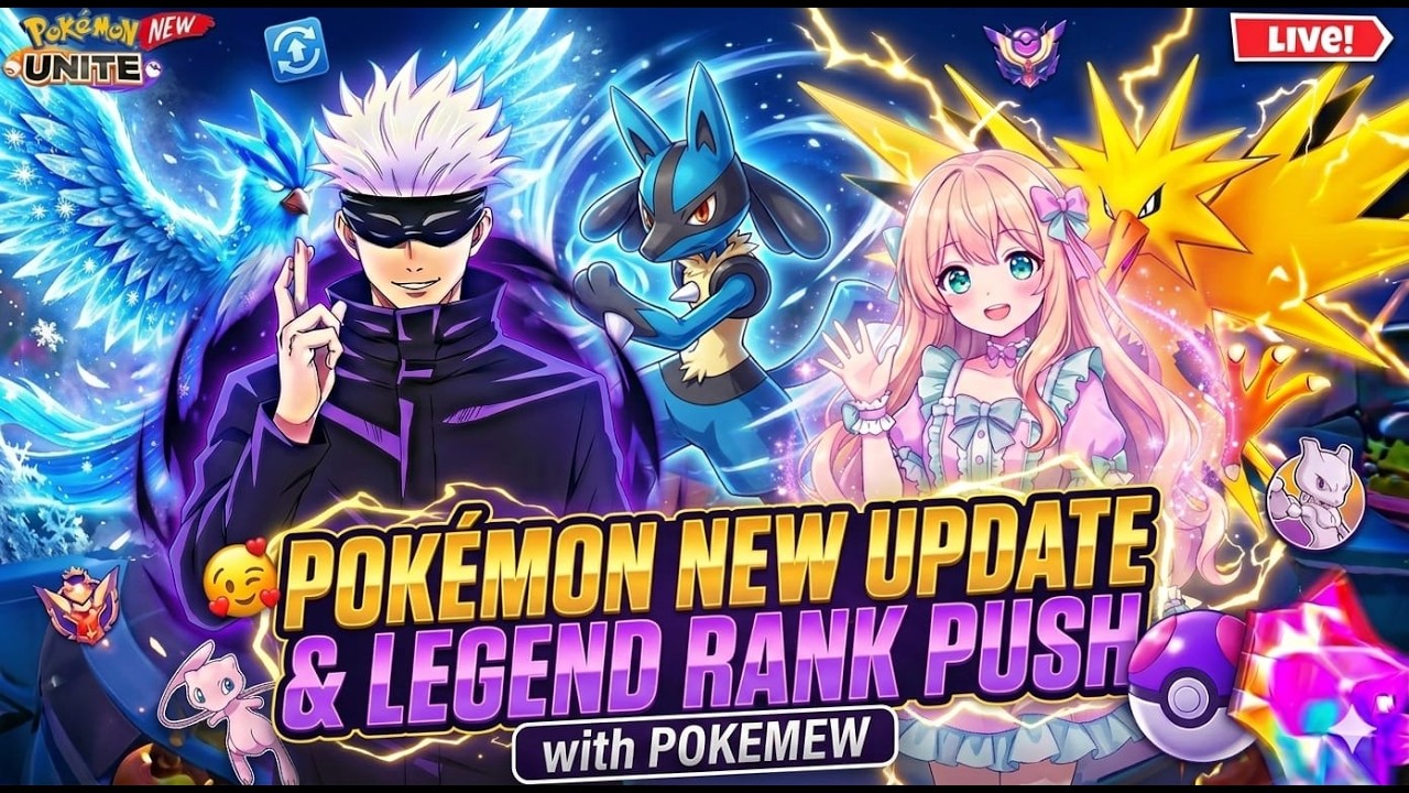 YE NEW UPDATE KA KYA KARNA HAI GUYS 😭 | POKEMON UNITE LIVE | POKE MEW IS LIVE #pokémonunitelive