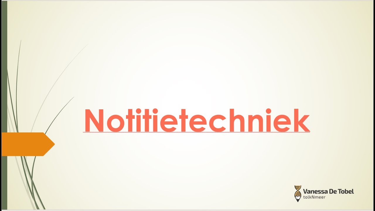 Notitietechniek 2026