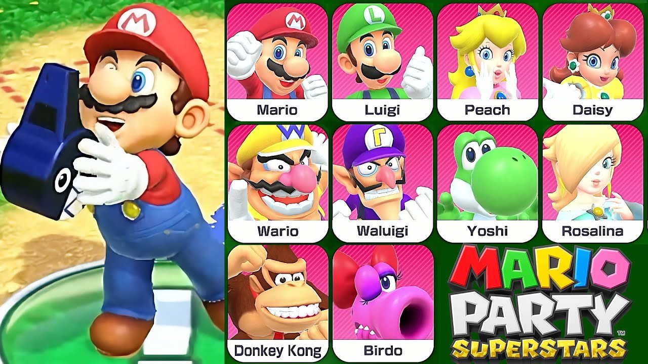 Mario Party Superstars All Characters Chomp Call