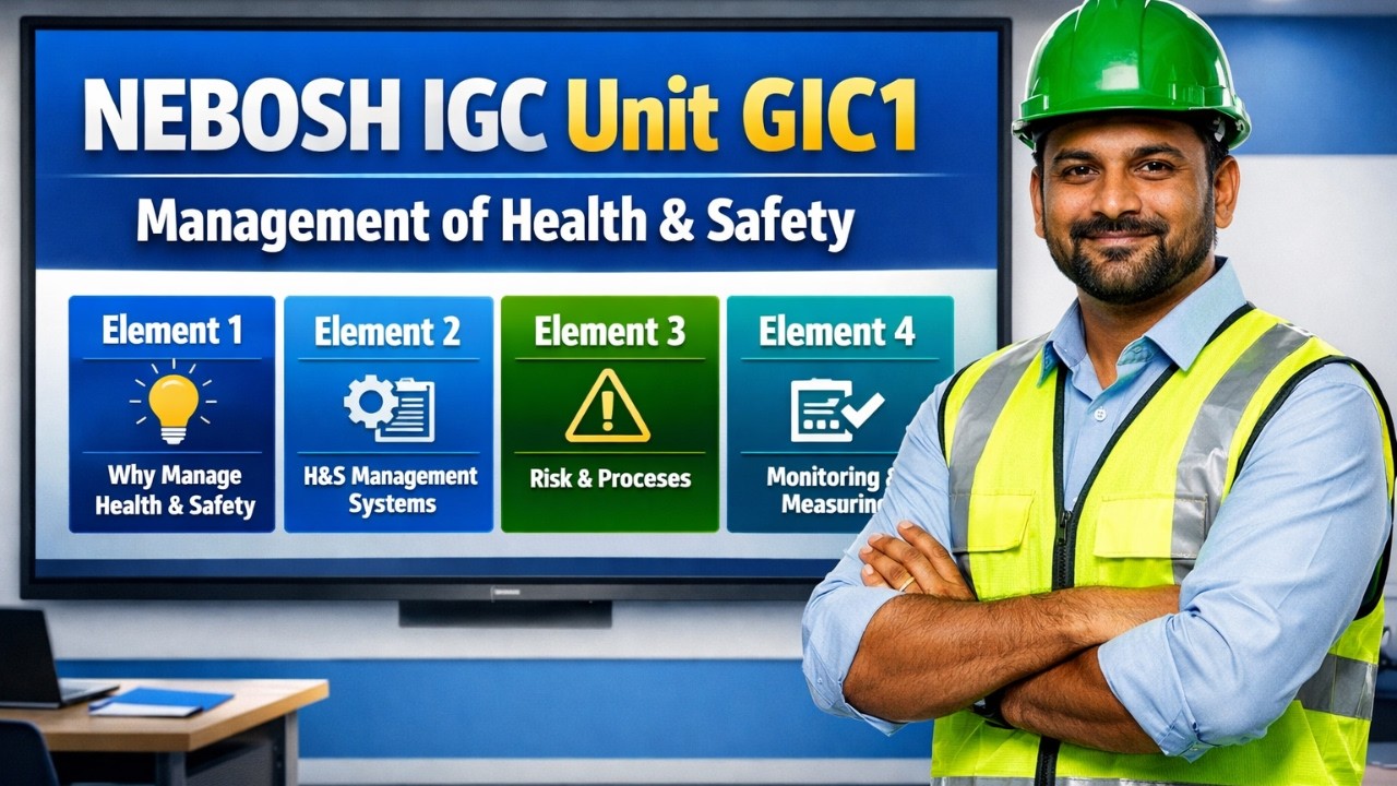 NEBOSH IGC Unit GIC1 Explained Simply | Management of Health and Safety Full Course for Beginners