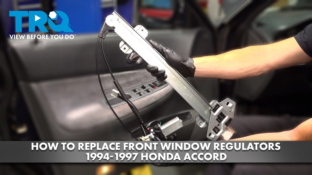 How to Replace Front Window Regulators 1994-1999 Honda Accord