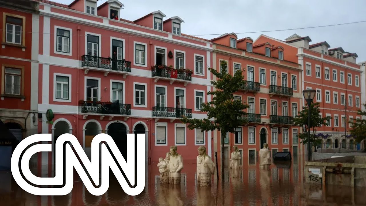 Fortes chuvas provocam inundações na capital portuguesa | CNN PRIME TIME