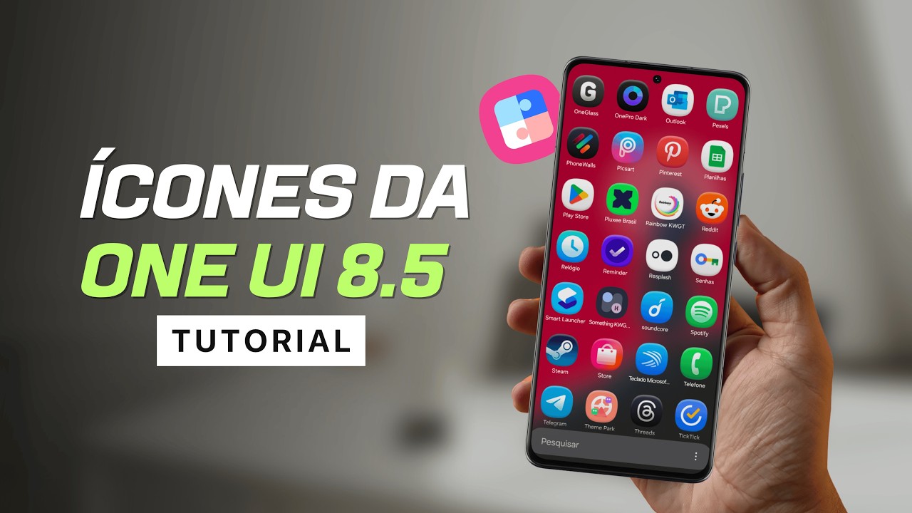 NOVOS ICONES NO ESTILO ONE UI 8.5! VEJA COMO APLICAR #goodlock