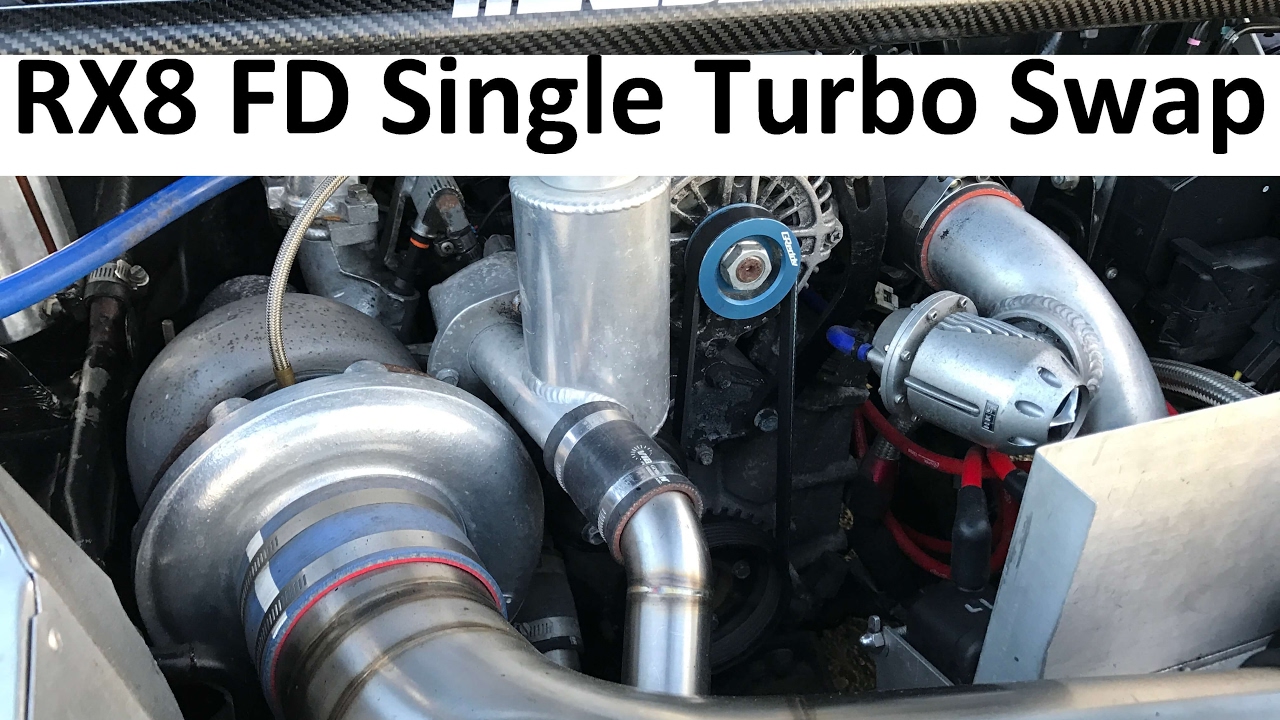 Mazda RX-8 RX8 Custom Engine Swap 13BTT FD SINGLE TURBO CONVERSION 470HP 6 SPEED