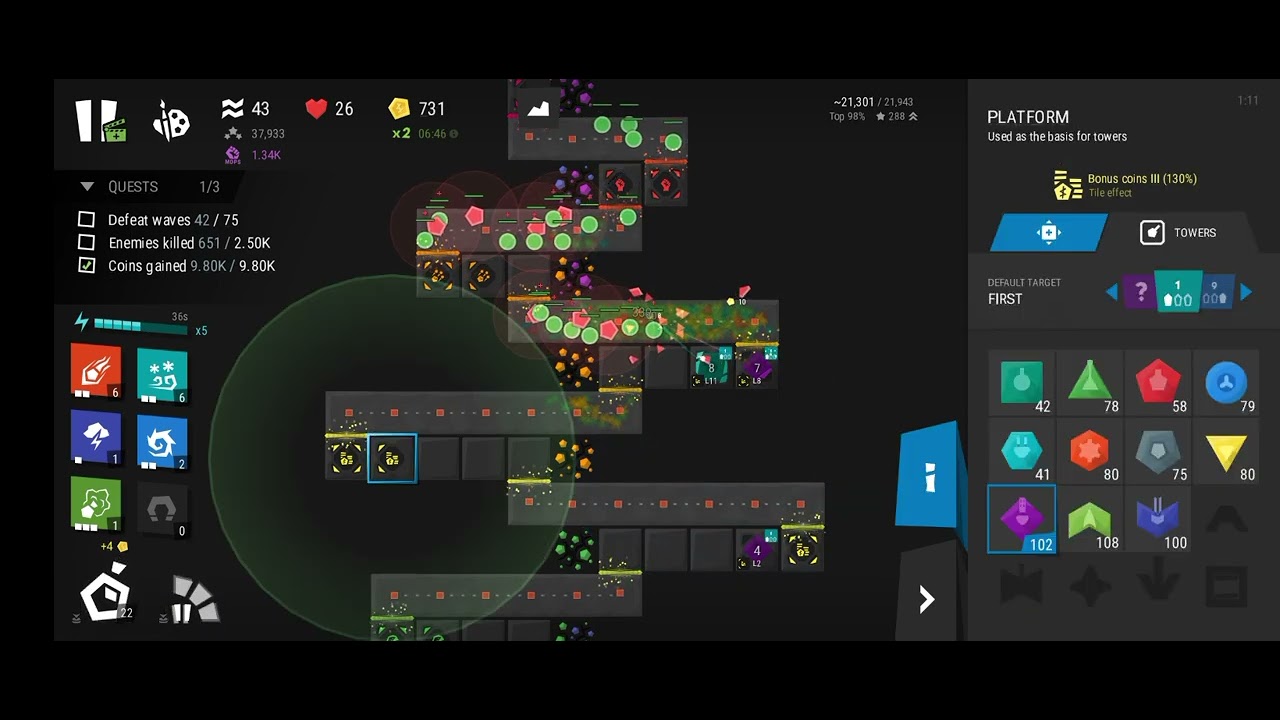 Infinitode 2 | Level 4.5 (3 stars)