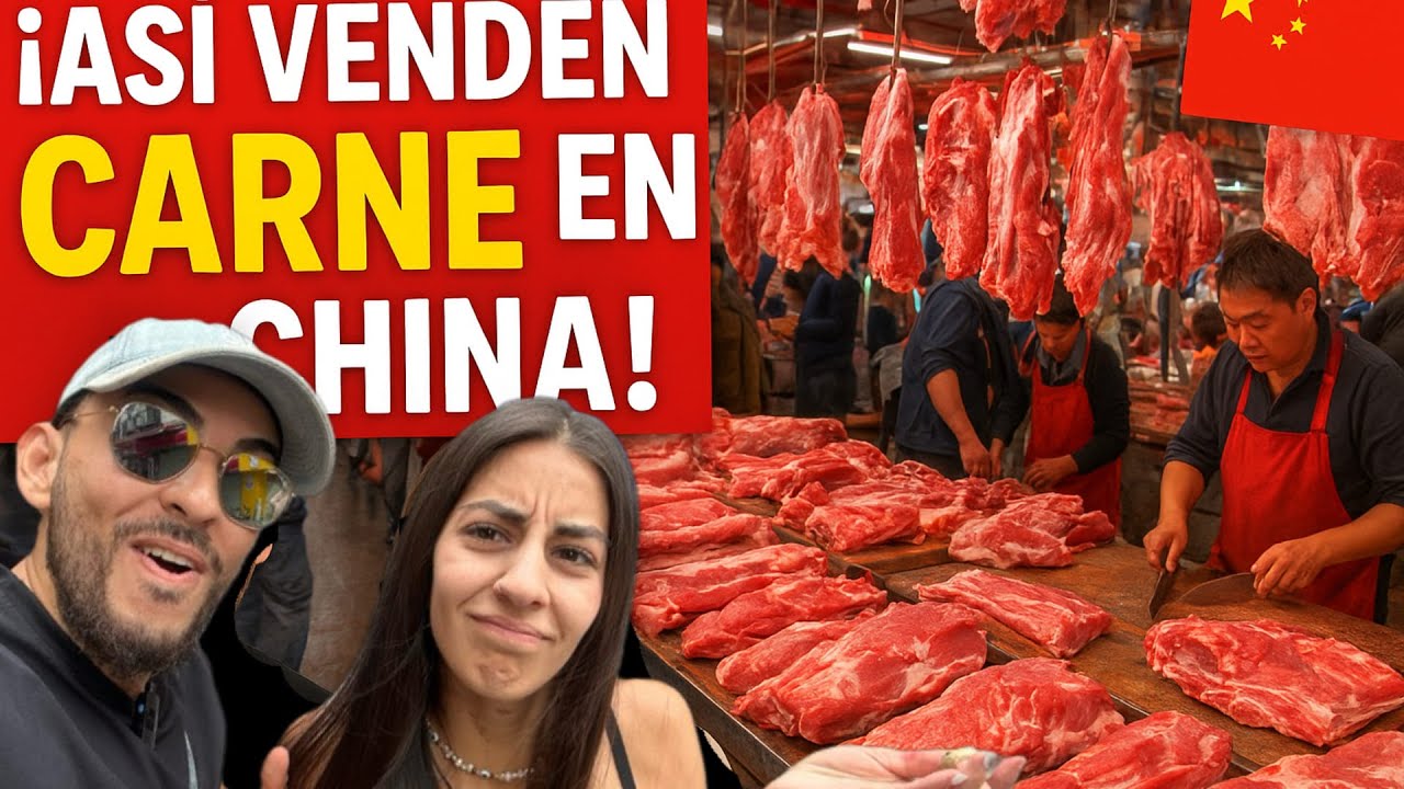 “Vivir en China es un mundo aparte 😱 | Así se vende la carne en la calle”