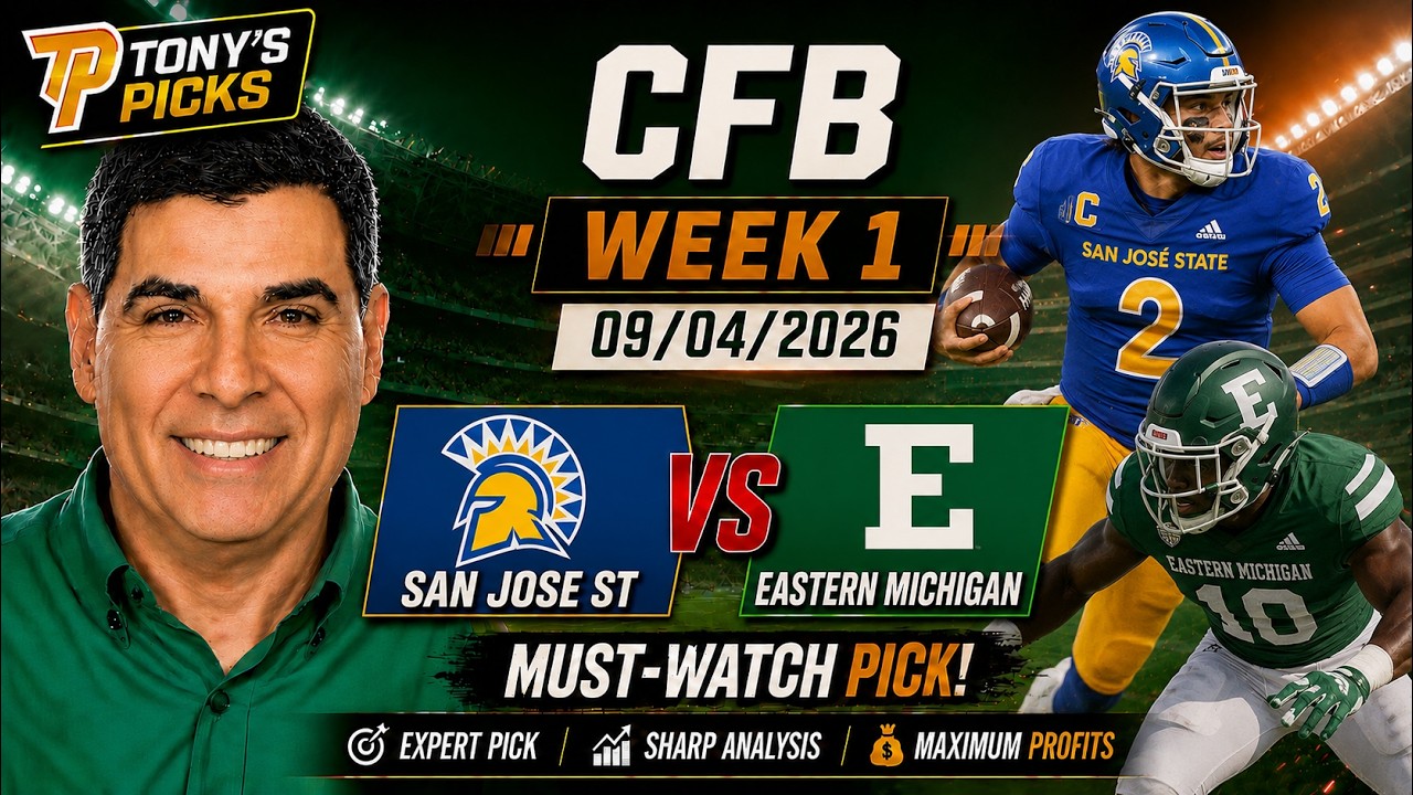 Прогноз на матч San Jose State против Eastern Michigan: студенческий футбол, неделя 1, 04.09.26
