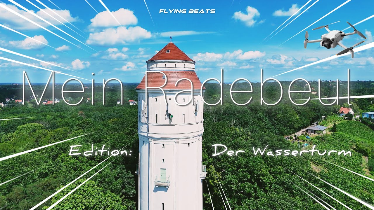 Drohnenflug rund um den Wasserturm in Radebeul (DJI Mini 4 Pro | 4k 60fps)