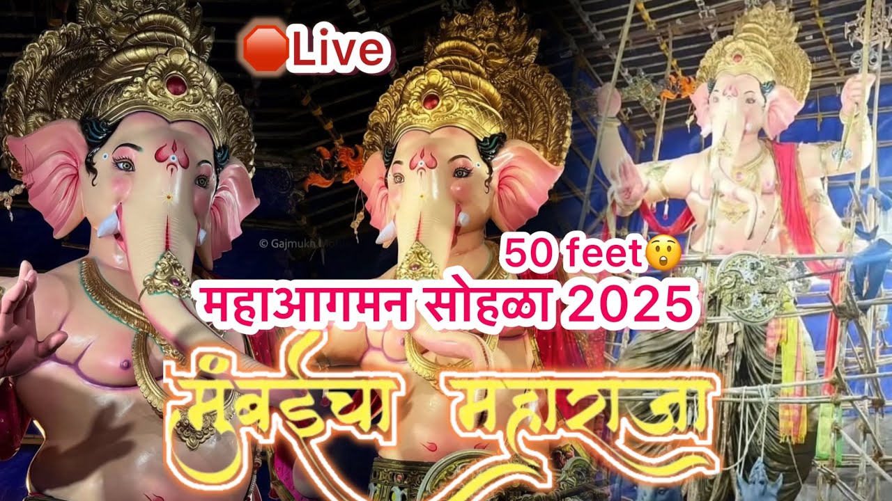 Mumbai cha maharaja aagman sohla 2025 मुबंई चा महाराजा 🔴२०२५ 