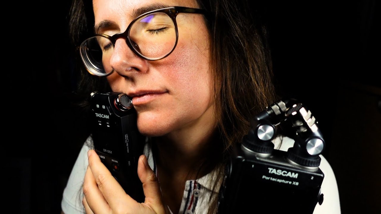 ASMR Wet Mouth Sounds Tascam vs. Tascam