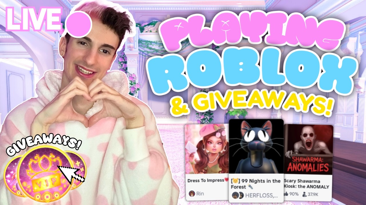 🔴 LIVE - PLAY ROBLOX WITH ME & WIN GIVEAWAYS! COME JOIN!