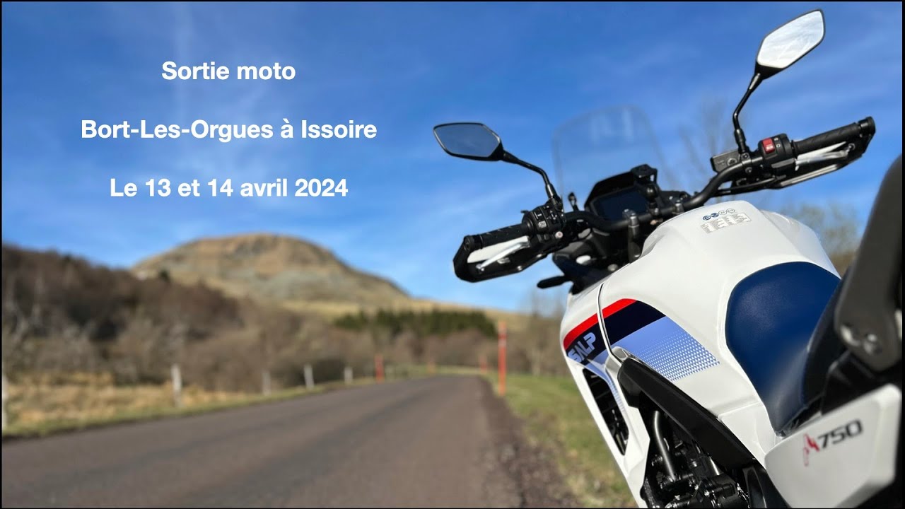 Film sortie moto Bort-Les-Orgues à Issoire