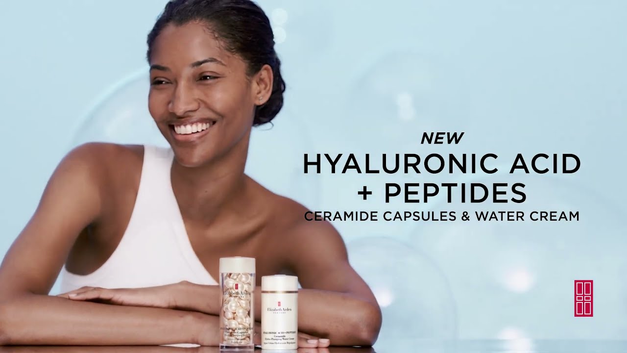 NEW Hyaluronic Acid + Peptides Ceramide Capsules and Water Cream | Elizabeth Arden