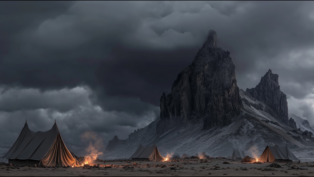 Throne of Glass Ambience – Witch Mountain Camp | Dark Fantasy Atmosphere (No Music)
