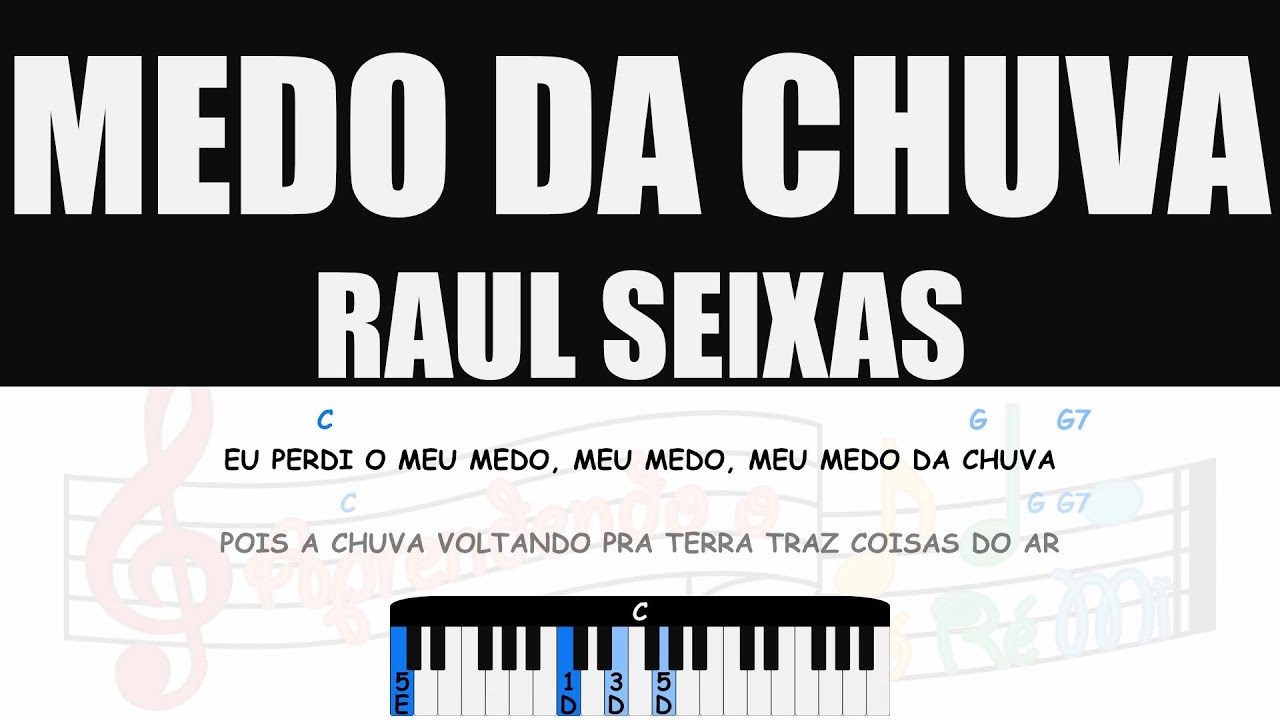 MEDO DA CHUVA | CIFRA | PIANO PARA INICIANTES