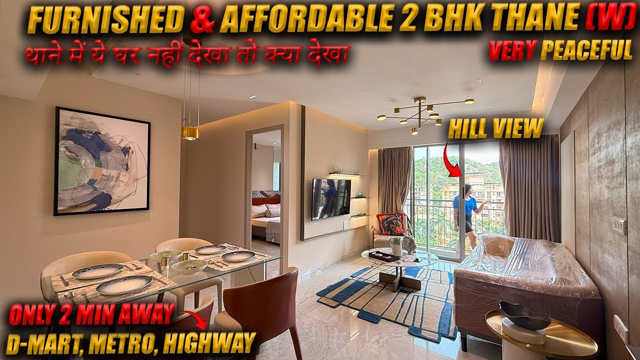 2 bhk flat for sale in Thane west |Near D MART, Highway | Best Connectivity | 2 bedroom apartment |