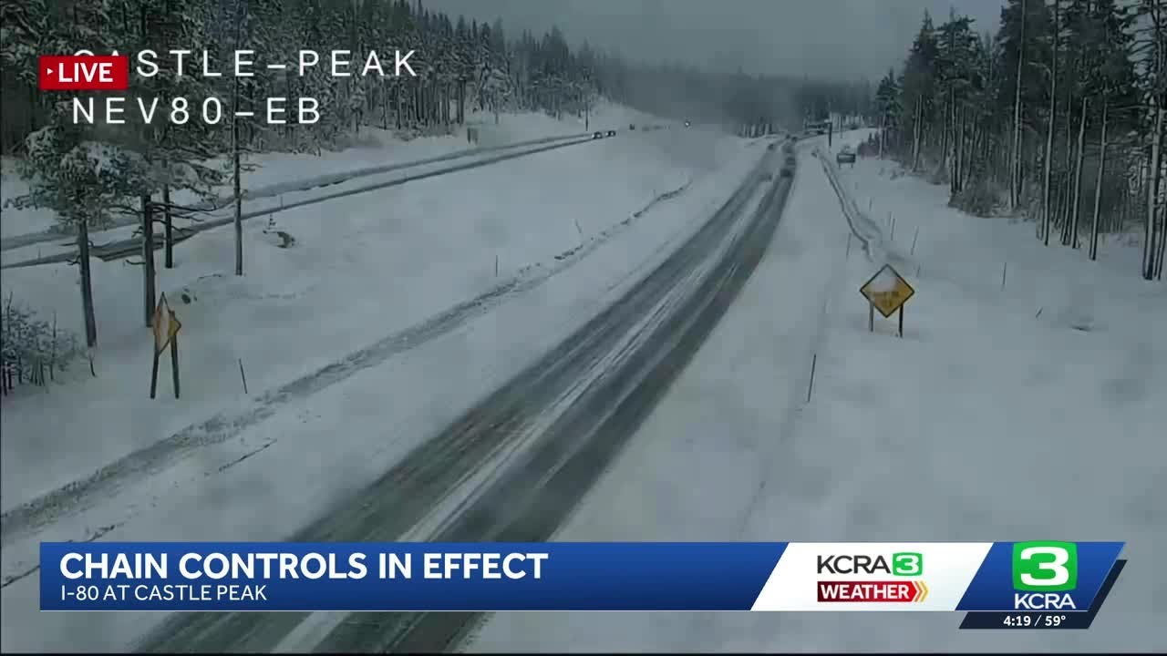 Northern California forecast | Chain controls go up Wednesday afternoon