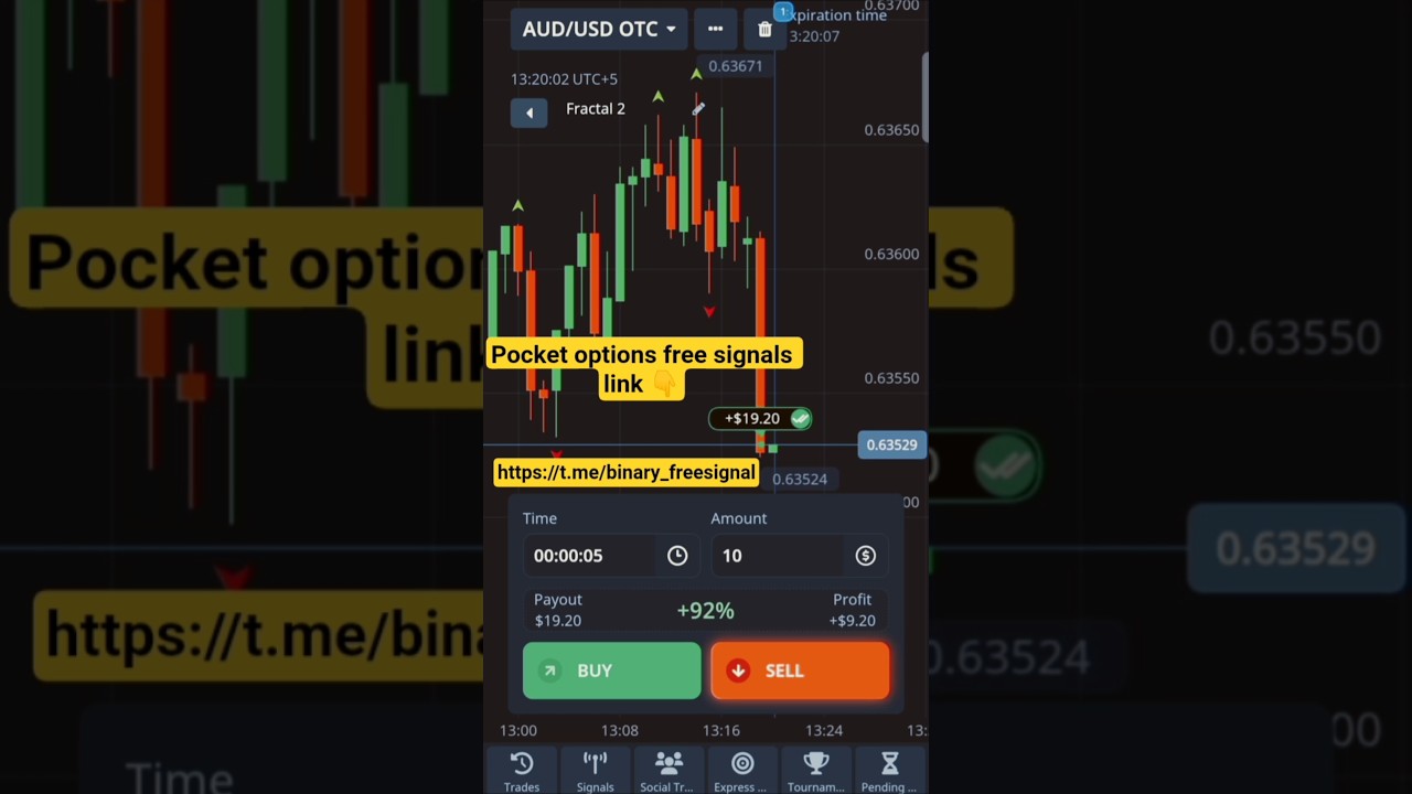 pocket options free signals best binary signals and telegram channel link description