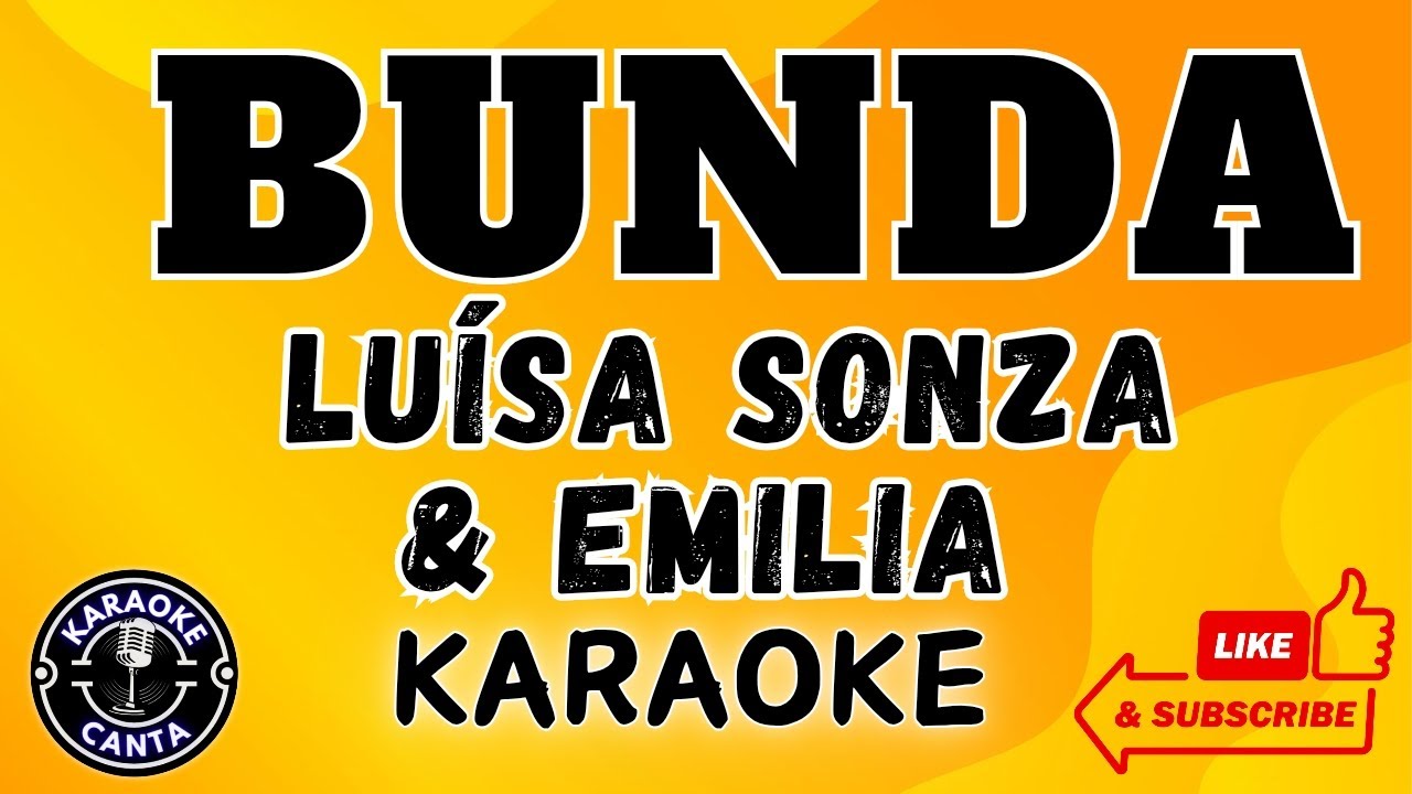 BUNDA🍑 - Emilia, Luísa Sonza - KARAOKE