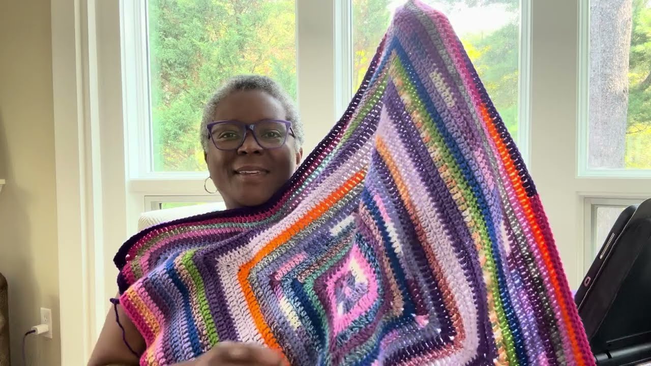 😃💜🧶 crochet with me! 😃💜🧶 #solidgranny pt. 3