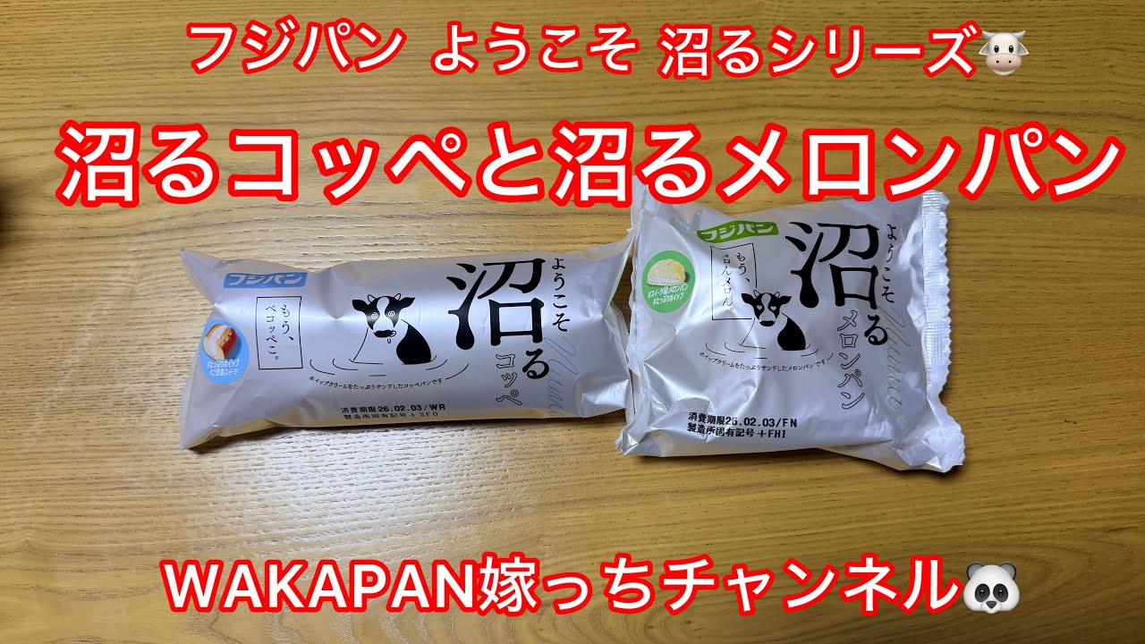 フジパンようこそ沼るシリーズ🐮沼るコッペと沼るメロンパンWAKAPAN嫁っちチャンネル🐼