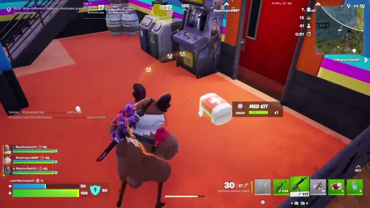 Fortnite zero build gameplay (no commentary)