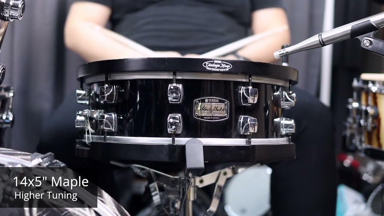 Yamaha Steve Gadd Made in Japan Snare Drum Comparison