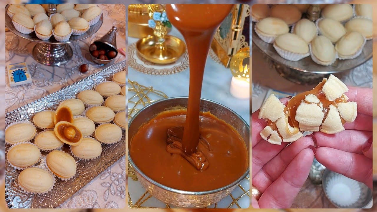 زوزة / جوزة تونسية بأنجح وصفة ممكن تجربوها هشوشة تذوب في الفم مع تحضير الكرامال zouza tunisienne
