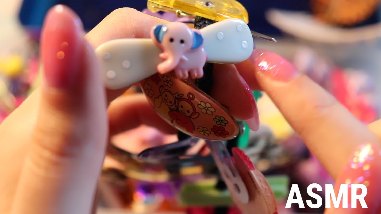 Nostalgic Hair Clip Collection 💕 ASMR show and tell