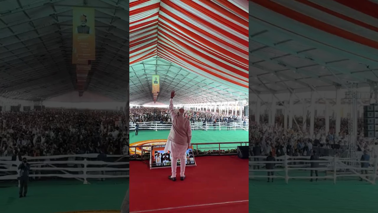 PM Modi receives a grand welcome upon his arrival in Ajmer, Rajasthan | #shorts