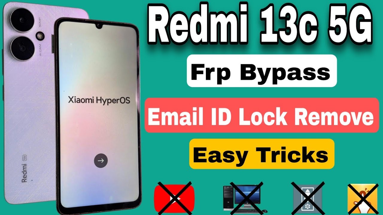 Redmi 13c 5G  Frp Bypass || Gmail Account Bypas || Android 15 New Method #jamobilerepair 