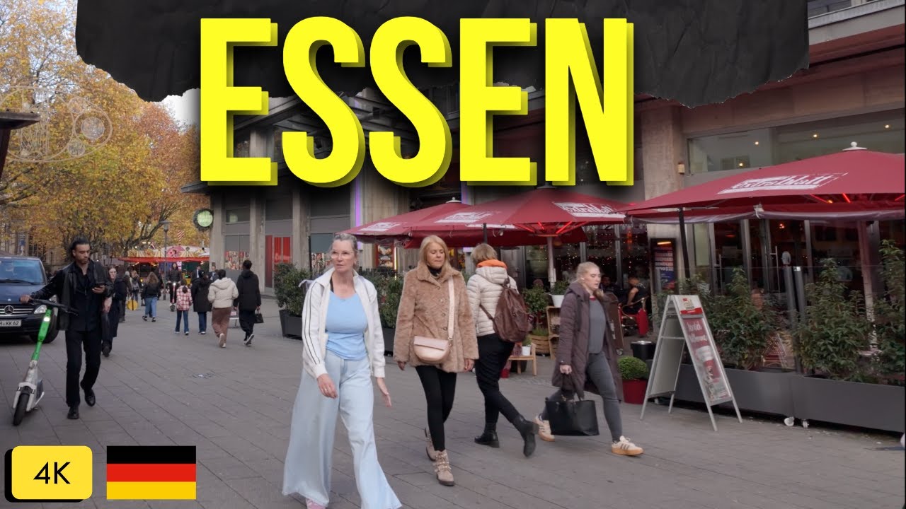 Essen germany walking tour | Exploring City Center & Limbecker Platz | 4K