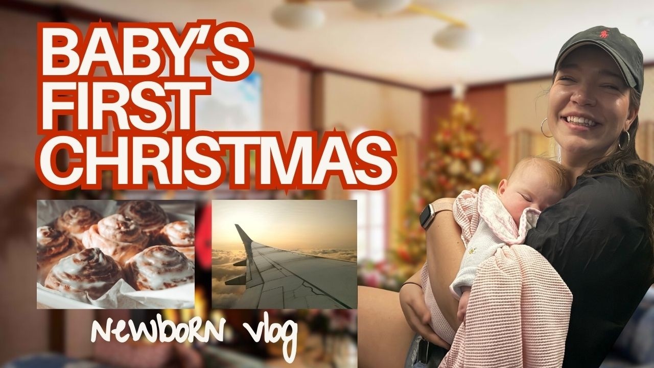 Newborn Christmas Morning Routine (Cinnamon Rolls, Cleaning + Packing)