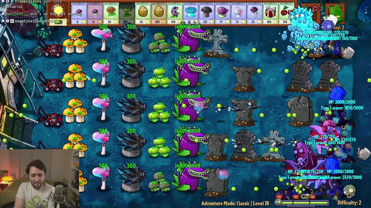 more Plants Vs Zombies but it's chinese