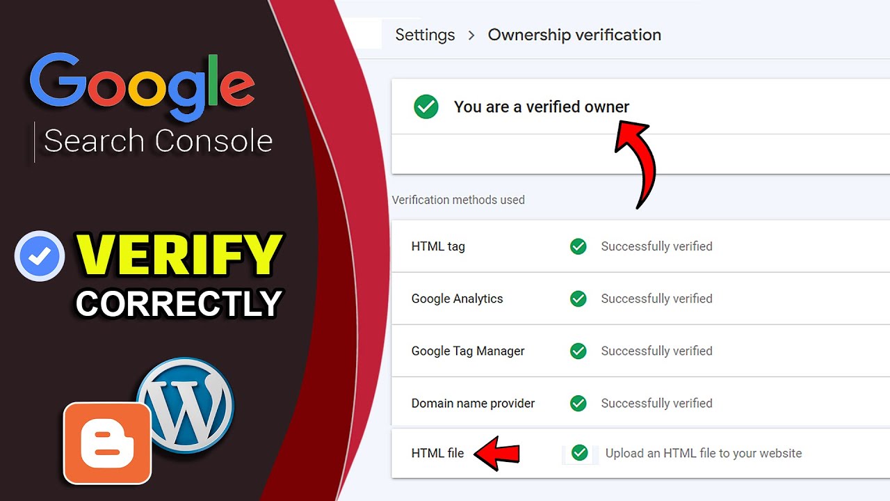 How to Verify blogger.com on Google Search Console 2023 - HTML file Upload blogger