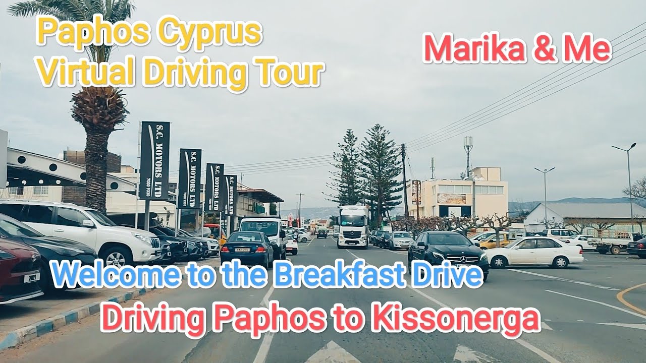 Paphos Town to Kissonerga via Chlorakas.. Paphos Cyprus
