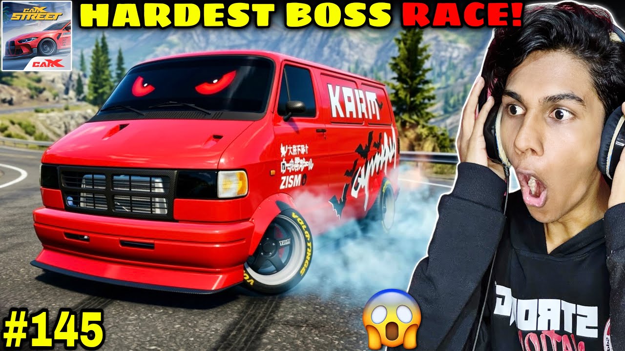 I PLAYED BOSS RACE WITH MY VAN! ☠️🔥 - CARX STREET GAMEPLAY IN HINDI
