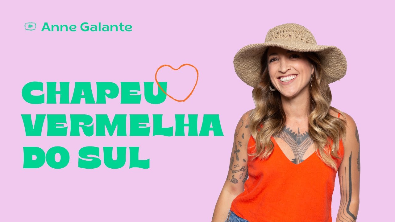 Chap&eacute;u de Croch&ecirc; F&Aacute;CIL| Chap&eacute;u Vermelha do Sul | Anne Galante