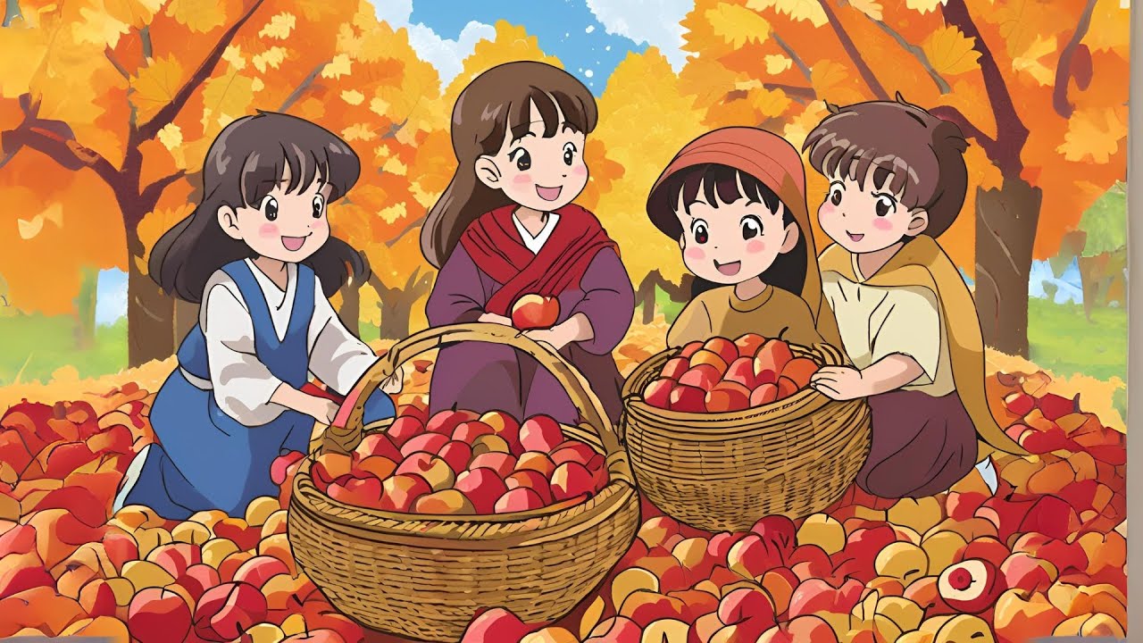 🎶 La cueillette des pommes 🍎 | Chanson pour enfants | Comptine d'automne 🎶