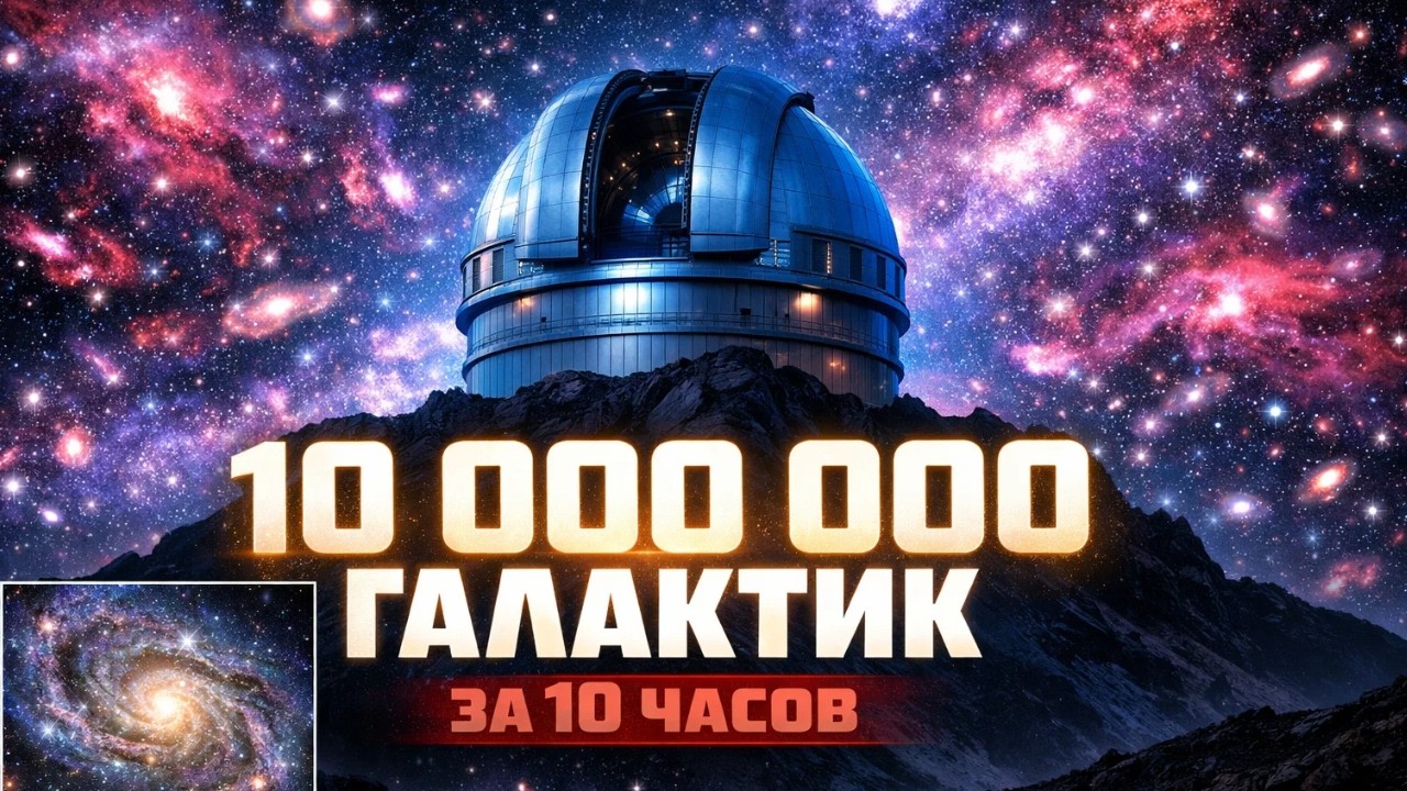 Телескоп, который видит 10 миллионов галактик за раз
