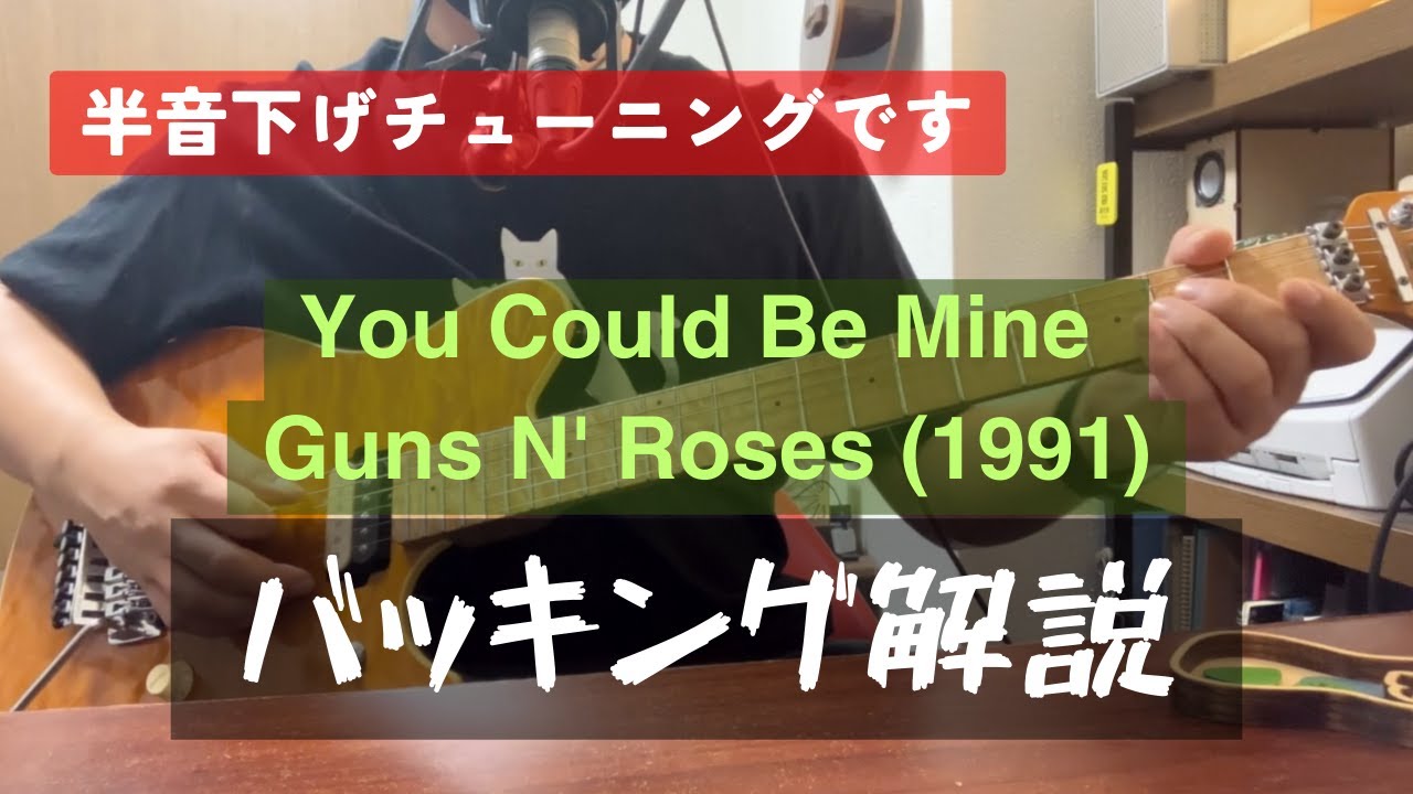 You Could Be Mine Guns 'n Roses ギター演奏 バッキング TAB譜＆解説