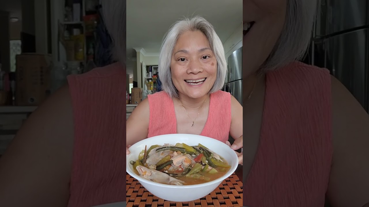 Salmon Carcass Sinigang in Kalamansi and Miso Paste