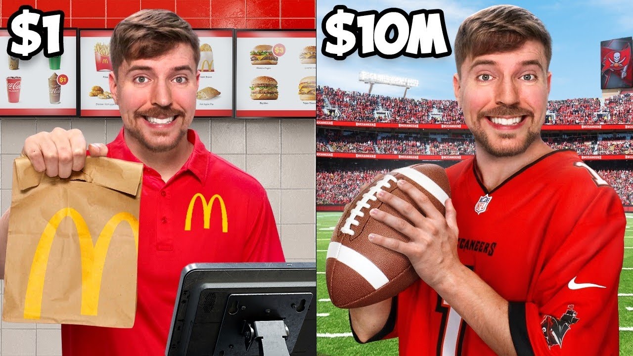 Mr beast 1 doller job vs 10 million dollar job #youtubeshorts #mrbeast #mrbeastshorts#viral#ytshorts