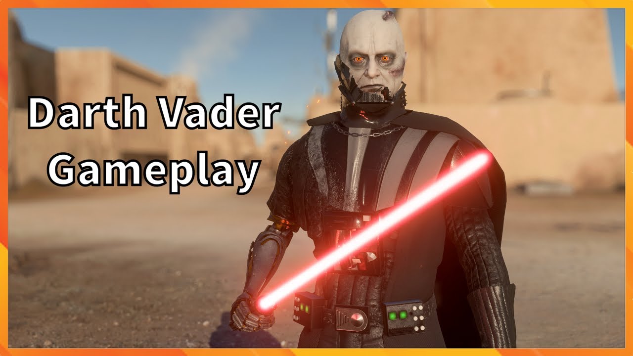 Battle Damaged Darth Vader Gameplay Star Wars Battlefront 2